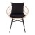 Flash Furniture TW-VN017-18-TAN-BK-GG Indoor/Outdoor Papasan Style Tan Rattan Rope Chairs, Glass Top Side Table & Black Cushions, 3-Piece Set addl-12