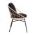 Flash Furniture TW-VN017-TAN-BK-GG Indoor/Outdoor Papasan Patio Chairs, Tan PE Wicker Rattan with Black Cushions, Set of 2  addl-10
