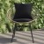 Flash Furniture TW-VN017-TAN-BK-GG Indoor/Outdoor Papasan Patio Chairs, Tan PE Wicker Rattan with Black Cushions, Set of 2  addl-7