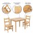 Flash Furniture TW-WTCS-1001-NAT-GG Kids Natural Solid Hardwood Table and Chair Set, 3 Piece Set addl-5
