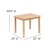 Flash Furniture TW-WTCS-1001-NAT-GG Kids Natural Solid Hardwood Table and Chair Set, 3 Piece Set addl-7