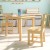 Flash Furniture TW-WTCS-1001-NAT-GG Kids Natural Solid Hardwood Table and Chair Set, 3 Piece Set addl-9