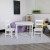 Flash Furniture TW-WTCS-1001-WH-GG Kids White Hardwood Table and Chair Set, 3 Piece Set addl-10