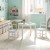 Flash Furniture TW-WTCS-1001-WH-GG Kids White Hardwood Table and Chair Set, 3 Piece Set addl-1