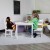 Flash Furniture TW-WTCS-1001-WH-GG Kids White Hardwood Table and Chair Set, 3 Piece Set addl-2