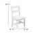 Flash Furniture TW-WTCS-1001-WH-GG Kids White Hardwood Table and Chair Set, 3 Piece Set addl-6