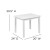 Flash Furniture TW-WTCS-1001-WH-GG Kids White Hardwood Table and Chair Set, 3 Piece Set addl-7