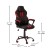 Flash Furniture UL-A072-BK-GG Ergonomic Black and Red Designer Gaming Chair with Red Dual Wheel Casters addl-4