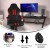 Flash Furniture UL-A072-BK-RLB-GG Ergonomic Black and Red Designer Gaming Chair with Transparent Roller Wheels addl-3