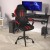 Flash Furniture UL-A072-BK-RLB-GG Ergonomic Black and Red Designer Gaming Chair with Transparent Roller Wheels addl-5