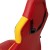Flash Furniture UL-A074-RD-GG Ergonomic Red & Yellow Designer Gaming Chair with Red Dual Wheel Casters addl-12