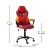 Flash Furniture UL-A074-RD-GG Ergonomic Red & Yellow Designer Gaming Chair with Red Dual Wheel Casters addl-4