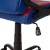 Flash Furniture UL-A075-BL-GG Ergonomic Red & Blue Designer Gaming Chair with Red Dual Wheel Casters addl-11