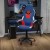 Flash Furniture UL-A075-BL-GG Ergonomic Red & Blue Designer Gaming Chair with Red Dual Wheel Casters addl-1