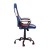 Flash Furniture UL-A075-BL-GG Ergonomic Red & Blue Designer Gaming Chair with Red Dual Wheel Casters addl-7