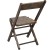 Flash Furniture WFC-SLAT-AB-2 Advantage Slatted Wood Folding Chairs, Antique Black, 2 Pack addl-1