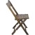 Flash Furniture WFC-SLAT-AB-2 Advantage Slatted Wood Folding Chairs, Antique Black, 2 Pack addl-2