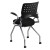 Flash Furniture WL-A224V-A-GG Galaxy Mobile Nesting Chair with Arms and Black Fabric Seat addl-3