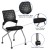 Flash Furniture WL-A224V-GG Galaxy Mobile Nesting Chair with Black Fabric Seat addl-11