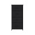 Flash Furniture WX-5L203L-W-BK-BK-GG 4 Drawer Wood Top Black Frame Vertical Dresser with Black Fabric Drawer addl-10
