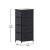 Flash Furniture WX-5L203L-W-BK-BK-GG 4 Drawer Wood Top Black Frame Vertical Dresser with Black Fabric Drawer addl-4