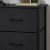 Flash Furniture WX-5L203L-W-BK-BK-GG 4 Drawer Wood Top Black Frame Vertical Dresser with Black Fabric Drawer addl-6