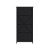 Flash Furniture WX-5L203L-W-BK-BK-GG 4 Drawer Wood Top Black Frame Vertical Dresser with Black Fabric Drawer addl-7