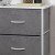 Flash Furniture WX-5L203L-W-WH-GR-GG 4 Drawer White Wood Top White Frame Vertical Dresser with Gray Fabric Drawers addl-6