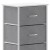 Flash Furniture WX-5L203L-W-WH-GR-GG 4 Drawer White Wood Top White Frame Vertical Dresser with Gray Fabric Drawers addl-8