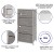 Flash Furniture WX-5L203-X-WH-GR-GG 4 Drawer Wood Top White Frame Vertical Storage Dresser with Light Gray Fabric Drawers addl-3