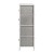 Flash Furniture WX-5L203-X-WH-GR-GG 4 Drawer Wood Top White Frame Vertical Storage Dresser with Light Gray Fabric Drawers addl-7