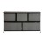 Flash Furniture WX-5L206-X-BK-GR-GG 5 Drawer Wood Top Black Frame Vertical Storage Dresser with Dark Gray Fabric Drawers addl-5