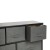 Flash Furniture WX-5L206-X-BK-GR-GG 5 Drawer Wood Top Black Frame Vertical Storage Dresser with Dark Gray Fabric Drawers addl-6