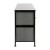 Flash Furniture WX-5L206-X-BK-GR-GG 5 Drawer Wood Top Black Frame Vertical Storage Dresser with Dark Gray Fabric Drawers addl-7