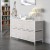 Flash Furniture WX-5L206-X-WH-GR-GG 5 Drawer Wood Top White Frame Vertical Storage Dresser with Light Gray Fabric Drawers addl-1