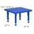 Flash Furniture YU-YCX-002-2-SQR-TBL-BLUE-GG 24" Square Height Adjustable Blue Plastic Activity Table addl-3