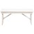 Flash Furniture XA-B-40X12-WH-GG Hercules 40" x 12" Antique Rustic White Solid Pine Folding Farm Bench addl-8