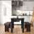 Flash Furniture XA-F-46X30-BW-GG 46" x 30" Rectangular Black Wash Solid Pine Farmhouse Dining Table addl-5