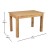 Flash Furniture XA-F-46X30-LN-GG 46" x 30" Rectangular Antique Rustic Light Natural Solid Pine Farmhouse Dining Table addl-4