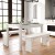 Flash Furniture XA-F-46X30-WH-GG 46" x 30" Rectangular Antique Rustic White Solid Pine Farmhouse Dining Table addl-1
