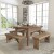 Flash Furniture XA-F-60-RD-GG 59.75" Round Antique Rustic Solid Pine Farmhouse Dining Table addl-1