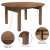 Flash Furniture XA-F-60-RD-GG 59.75" Round Antique Rustic Solid Pine Farmhouse Dining Table addl-3