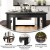 Flash Furniture XA-F-60X38-BW-GG 60" x 38" Rectangular Black Wash Solid Pine Farmhouse Dining Table addl-3