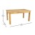 Flash Furniture XA-F-60X38-LN-GG 60" x 38" Rectangular Light Natural Solid Pine Farmhouse Dining Table addl-4