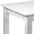 Flash Furniture XA-F-60X38-WH-GG 60" x 38" Rectangular Antique Rustic White Solid Pine Farmhouse Dining Table addl-11