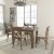 Flash Furniture XA-FARM-17-GG 46" x 30" Antique Rustic Farmhouse Table Set with 4 Cross Back Chairs and Cushions addl-1