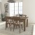 Flash Furniture XA-FARM-18-GG 60" x 38" Antique Rustic Farmhouse Table Set with 4 Cross Back Chairs and Cushions addl-1