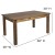 Flash Furniture XA-FARM-18-GG 60" x 38" Antique Rustic Farmhouse Table Set with 4 Cross Back Chairs and Cushions addl-5