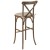 Flash Furniture XA-X-BAR-GO-BC-GG Dark Antique Wood Cross Back Barstool with Cushion addl-3