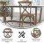 Flash Furniture X-BACK-DNAT Advantage Hand Scraped Dark Natural X-Back Chair addl-3
